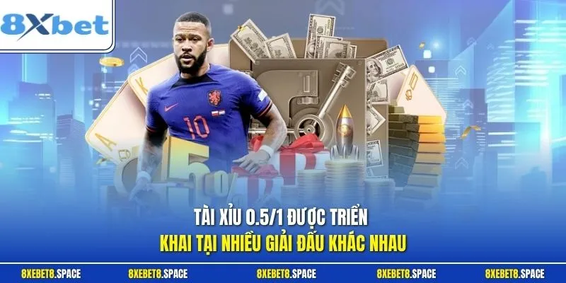 Tài xỉu 0.5/1 được triển khai tại nhiều giải đấu khác nhau